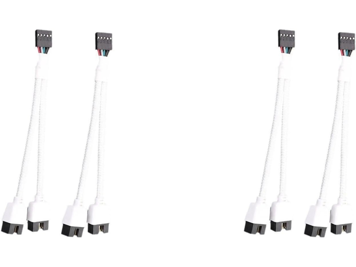 Conjunto de 4 Cabos Extensores Usb 2.0 de 9 Pinos para Placa mãe de Computador SFUSHOS