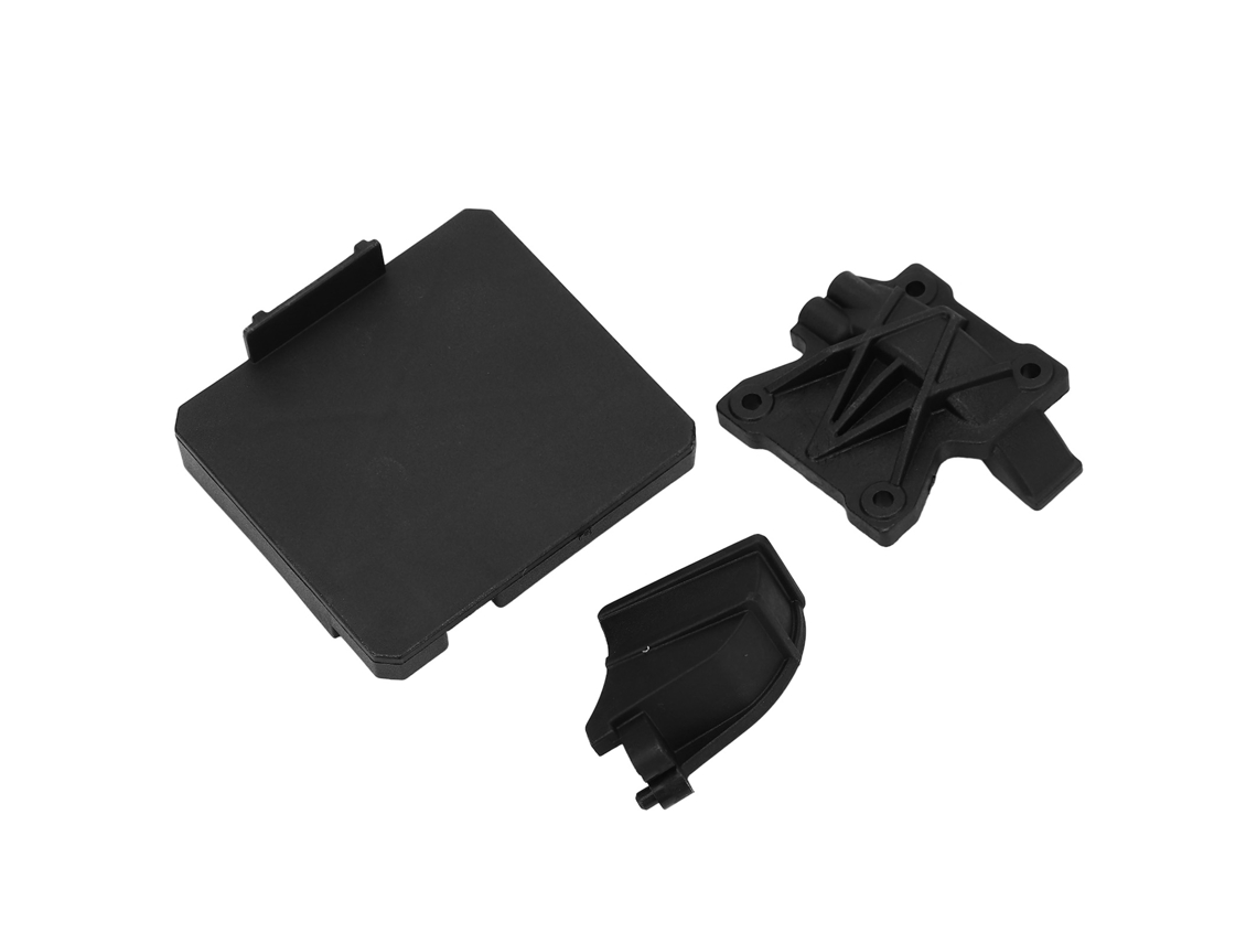Base De Montagem Do Esc Rc Resistente Ao Desgaste De Plástico Para Carro Zd Racing 1/7 Mx 07 Preto