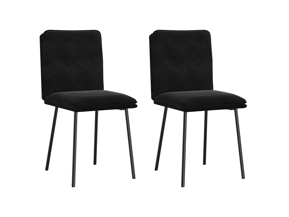 Dining Chair, Dining Chairs Vidaxl Preto Veludo (n/a)