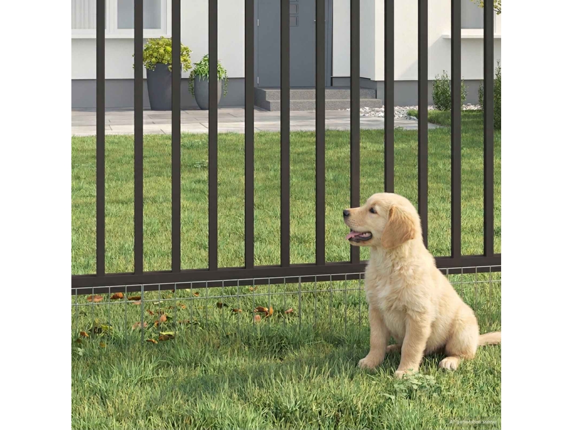 Vidaxl Painel De Cerca Para Jardim 12 Unid. 50 X 30 Cm Aço Galvanizado