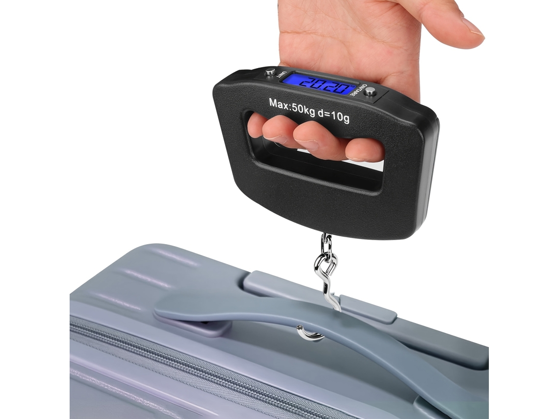 Balança Digital de Design Compacto para Viagens de Bagagem e Veículos Suspensa com Visor Lcd Retroiluminado, Durável, Multifuncional STELASPLEN