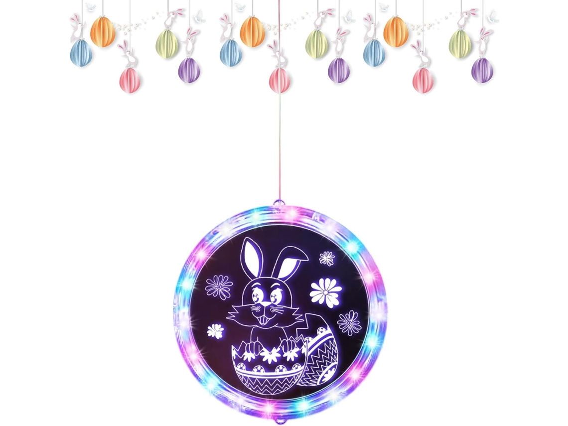 Luzes De Natal Coloridas A Bateria Para Páscoa