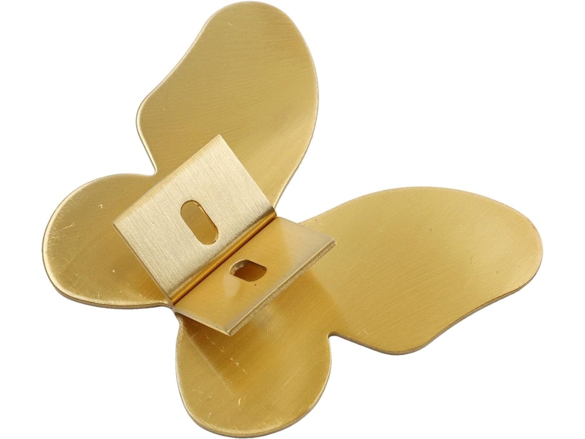 Puxadores De Gaveta Borboleta Nórdicos Dourados Em Latão, 74x38mm, Para Portas De Armários, Cômodas, Guarda Roupas