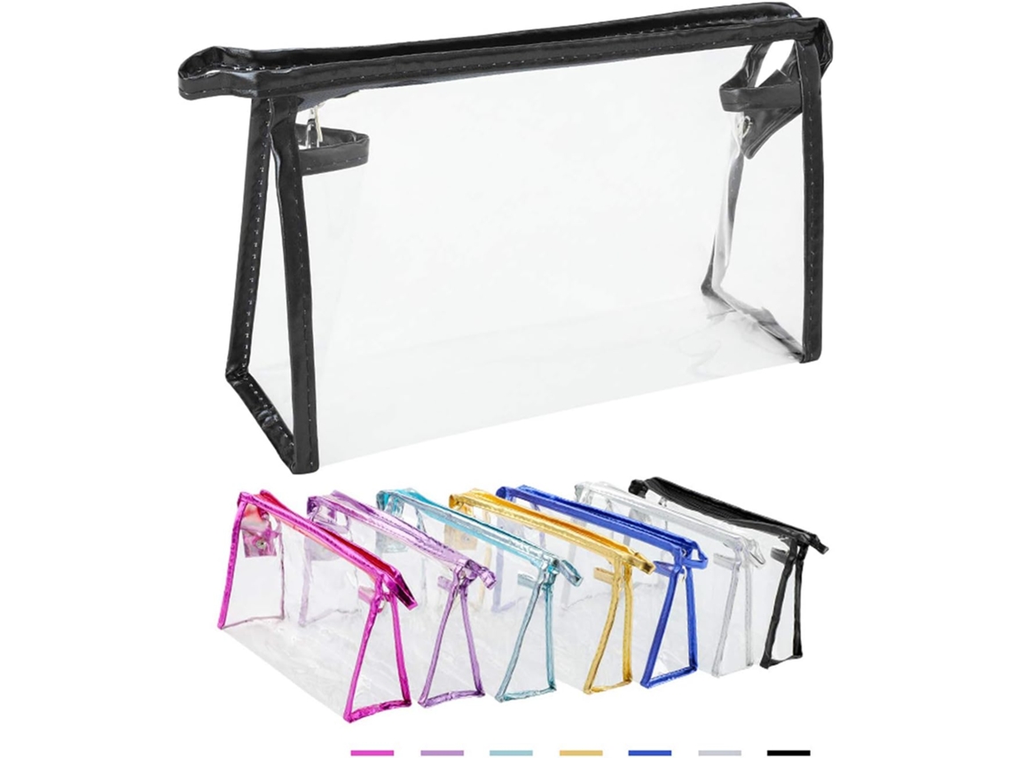 Set De Bolsas Cosméticas Pvc Transparente Impermeável
