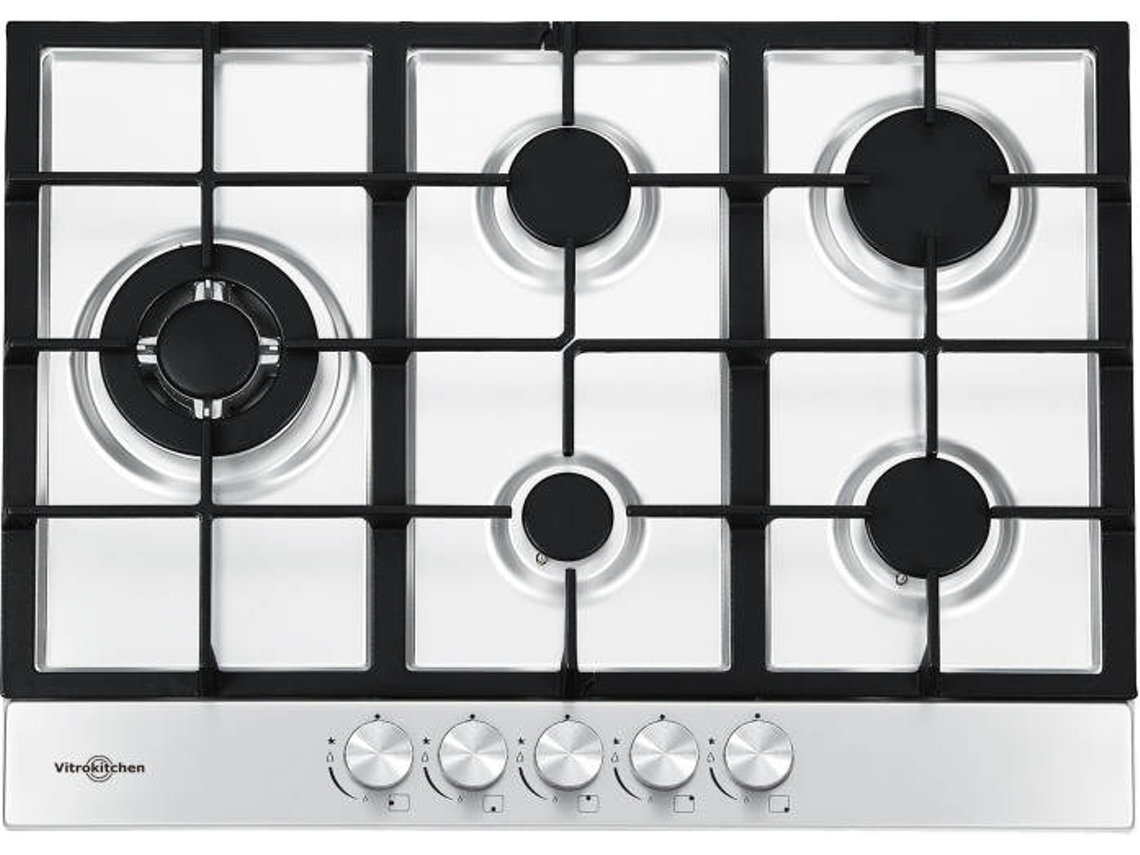 Placa de Gas VITROKITCHEN EN73IB (Gas Butano-propano - 68 cm - Inox)