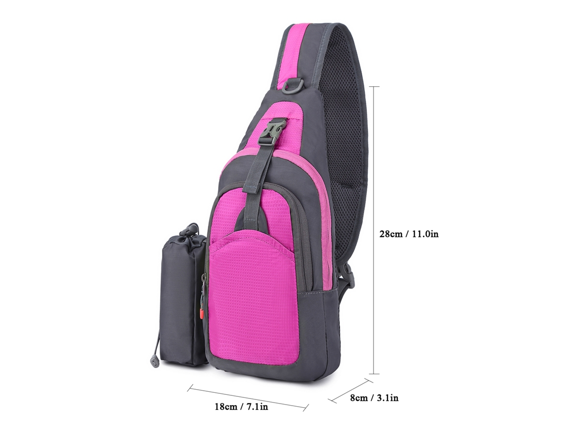 Business bolsa transversal 7L para mulher e homem mochila de ombro sling pack para ciclismo camping trekking S/MARCA