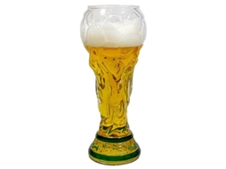 Caneca de Cerveja com o Troféu de Futebol, 500 Ml, Vidro Resistente AQUAFORGE