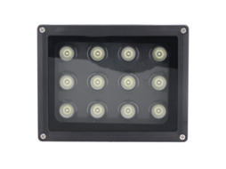Luz De Barreira Led Para Estacionamento 12w Com Iluminação 8m E Sensing Fotosensível