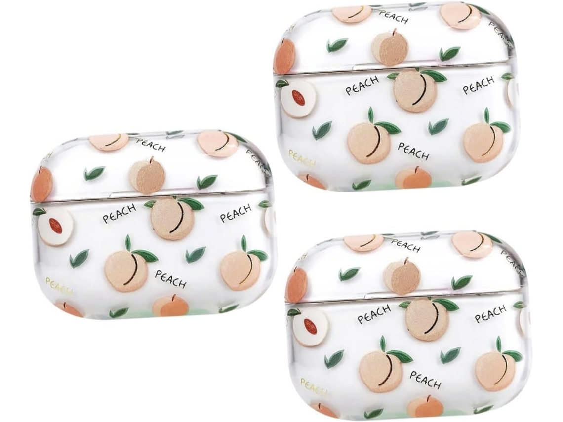 Estojo para Fone de Ouvido Sem Fio de 3 Peças, Estojo À Prova de Choque com Estampa. SFUSHOS