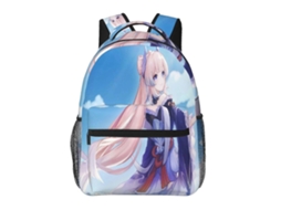 Mochila De Estudante Genshin Impact J237, Leve E Durável, À Prova Dágua E Com Alça De Ombro Ajustável. Olysi Shop