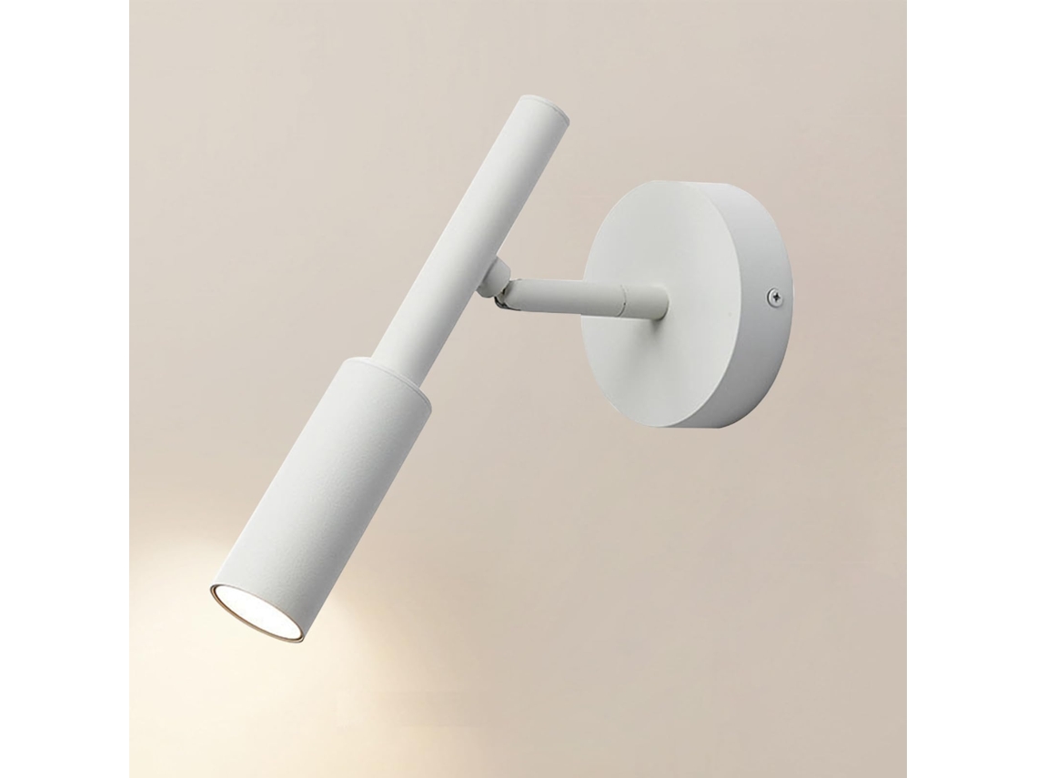 Luminária De Parede Led Moderna,rotação Simples,3000k Branco Quente,metal,para Quarto,corredor,sala Btforus (branco)