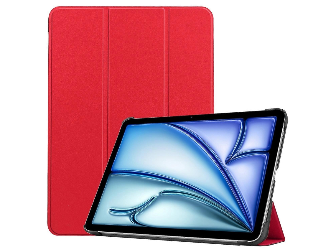 Capa de couro inteligente com 3 dobras Webake Custer Pure Color para tablet