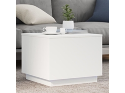 Vidaxl Mesa De Centro Com Luzes Led 50x50x40 Cm Branco
