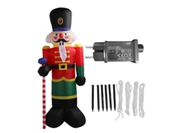 Soldado de Natal Inflável 2,4m Fibra de Poliéster Reutilizável | S/MARCA