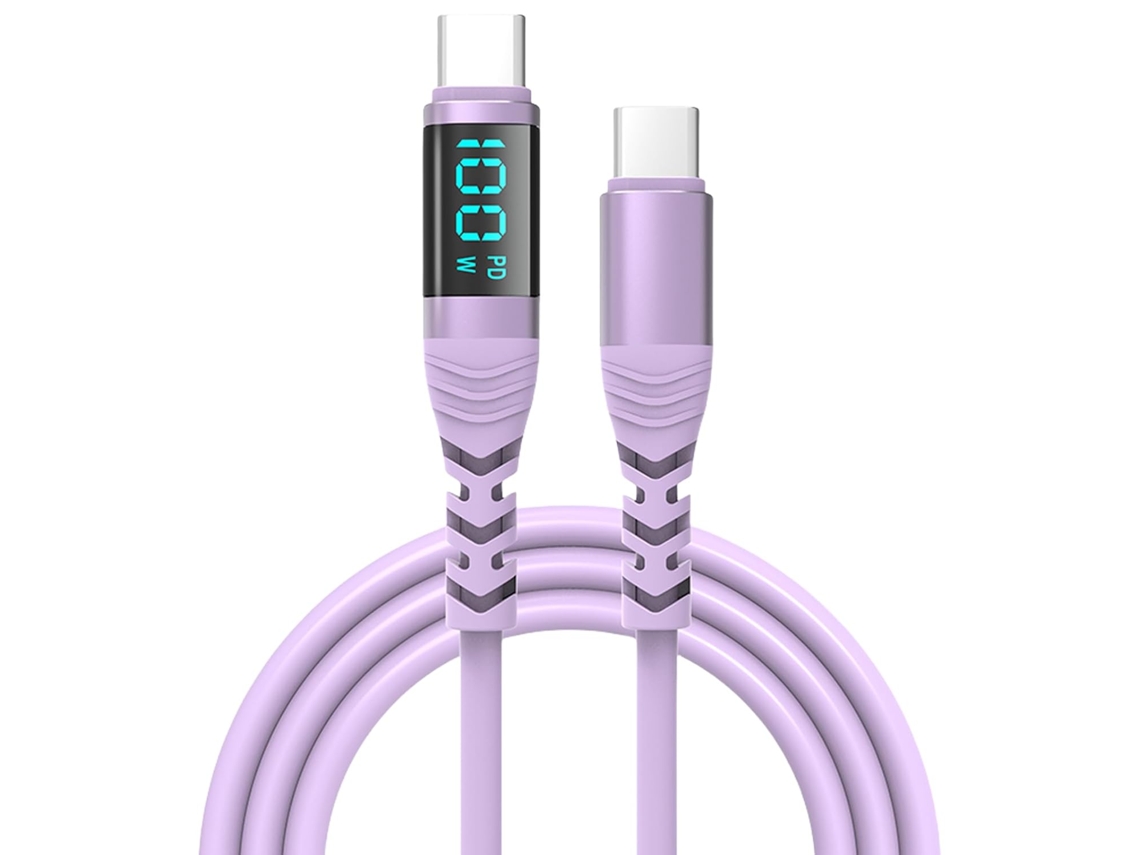 Cabo Usb-c Para Usb-c, 100 W/5 A, Carregamento Rápido, Transferência