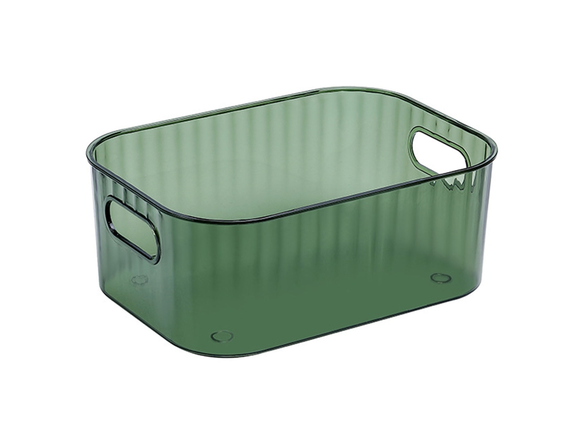 Organizador de maquiagem transparente verde S/MARCA