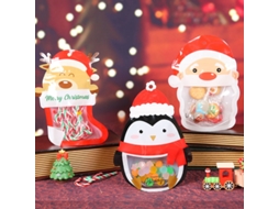 Conjunto De 12 Sacolas Para Embalar Doces E Biscoitos De Natal, Sacolas Para Presentes, 12 St