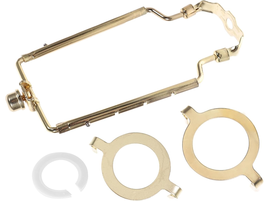 Kit De Iluminação E26 3/8 Com Adaptador Para Suporte De Abajur Em Ferro Dourado, Polegadas, Altura
