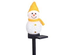 Luminária Solar De Jardim, À Prova D Água, Em Formato De Boneco Neve, Para Decoração De Pátios, Jardins E Caminhos