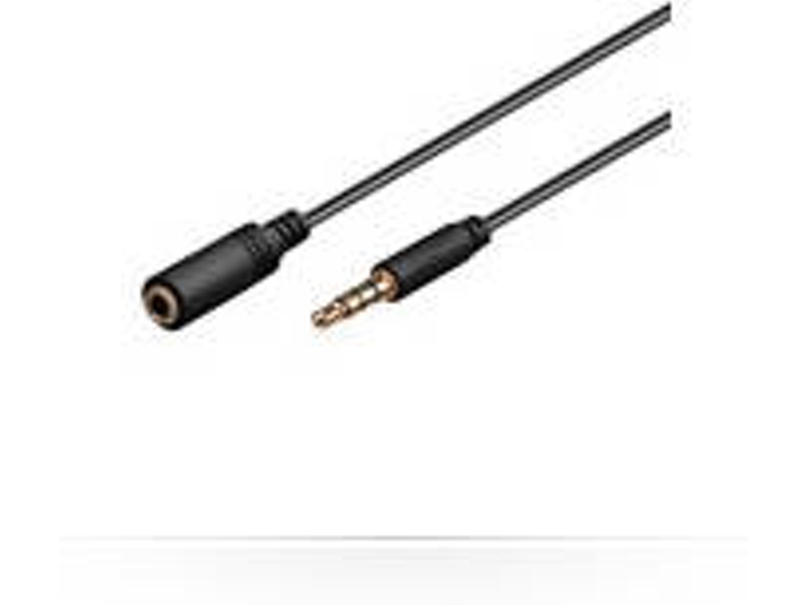 Cabo de Áudio MICROCONNECT (Jack 3.5mm - 1 m - Preto)
