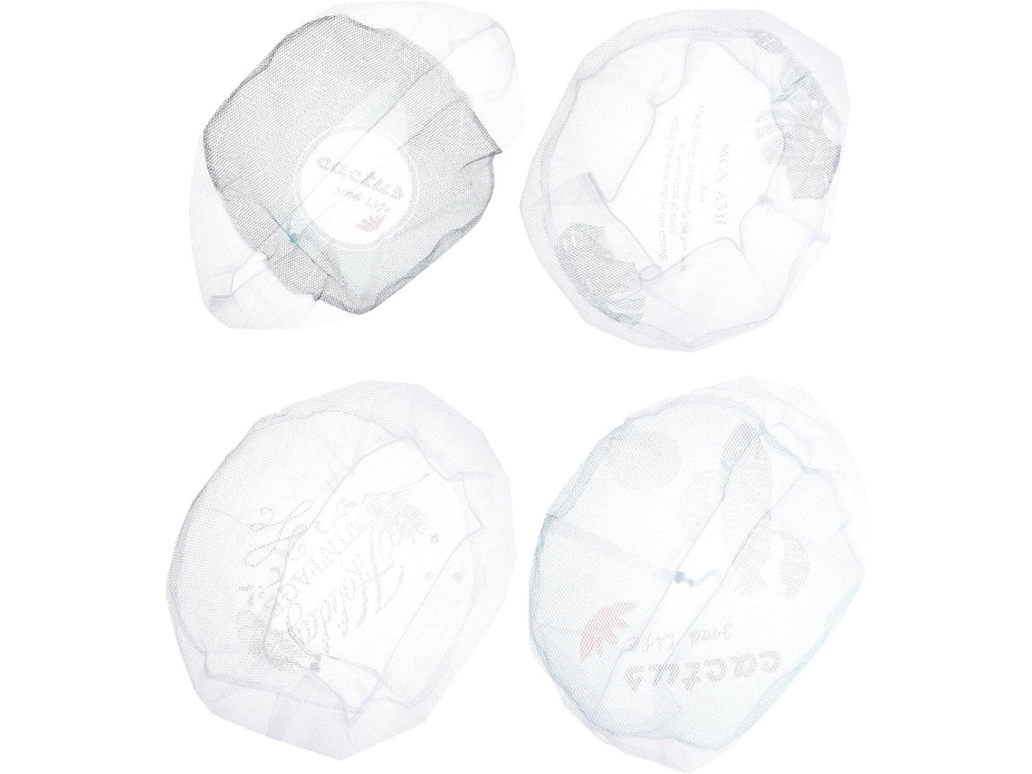 Conjunto De 4 Peças De Protetores De Ventilador Redondos Em Poliéster Com Grade Para Ventilador.