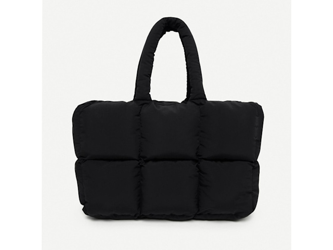 Sacolas de compras AQUAFORGE com estampa pied de poule, grandes, presentes