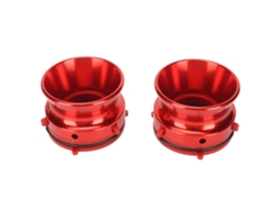 Aetheria 1 Par Adaptadores Nab Hub Alumínio Polido Abertura Fita Rolo 10 Polegadas Studer Revox Akai Teac Vermelho
