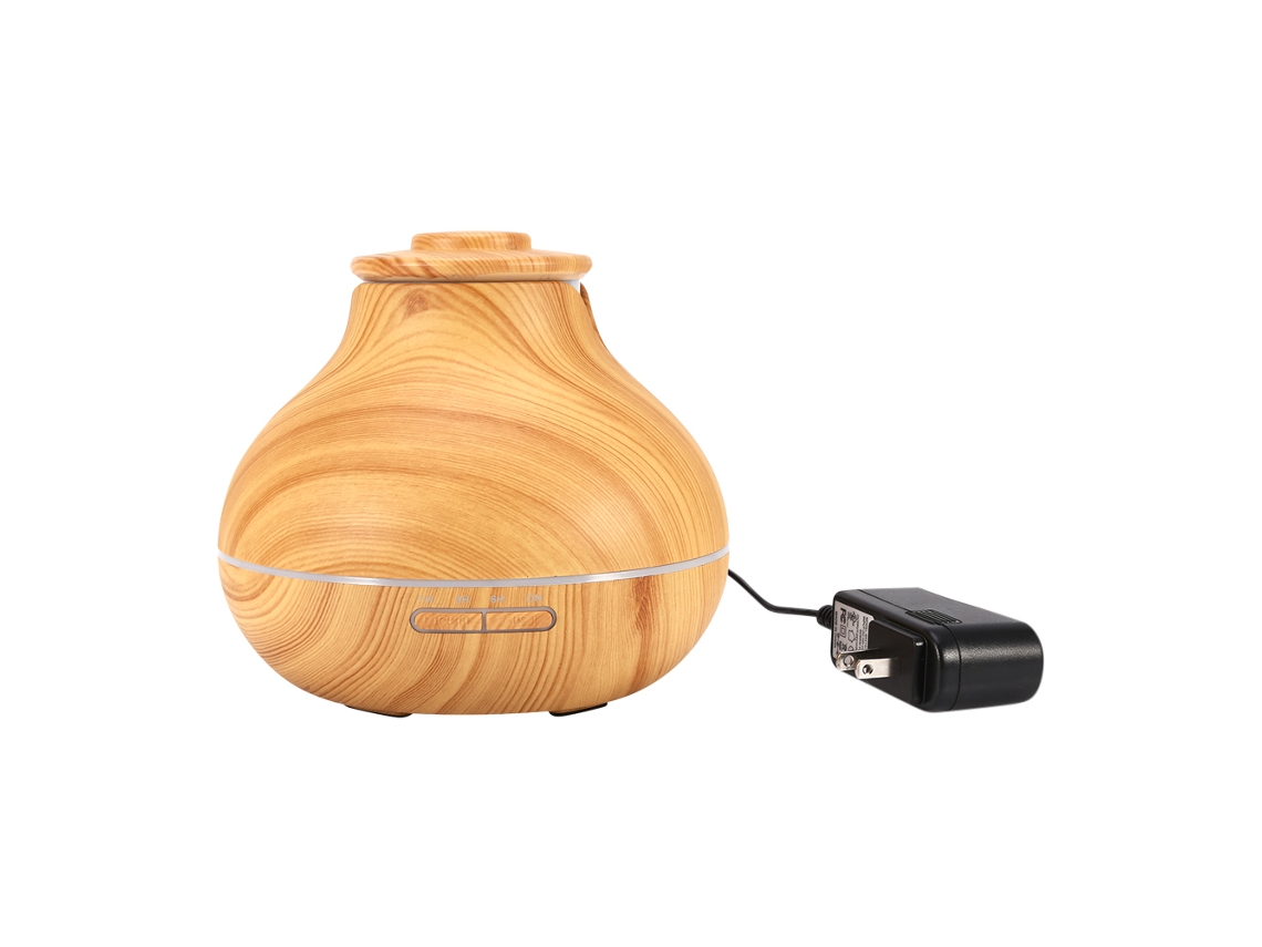 Laxiscreed Umidificador De Aromaterapia Madeira 110v Eua, Difunde Aroma E Hidratam O Ar