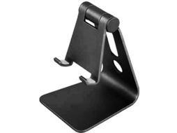 Suporte Para Celular E Tablet - Tripé - Ajustável - Alumínio - Preto
