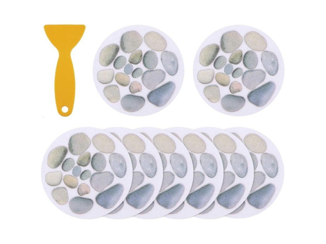 Papel de banheira autoadesivo antiderrapante em PVC com design decorativo e proteção segura.