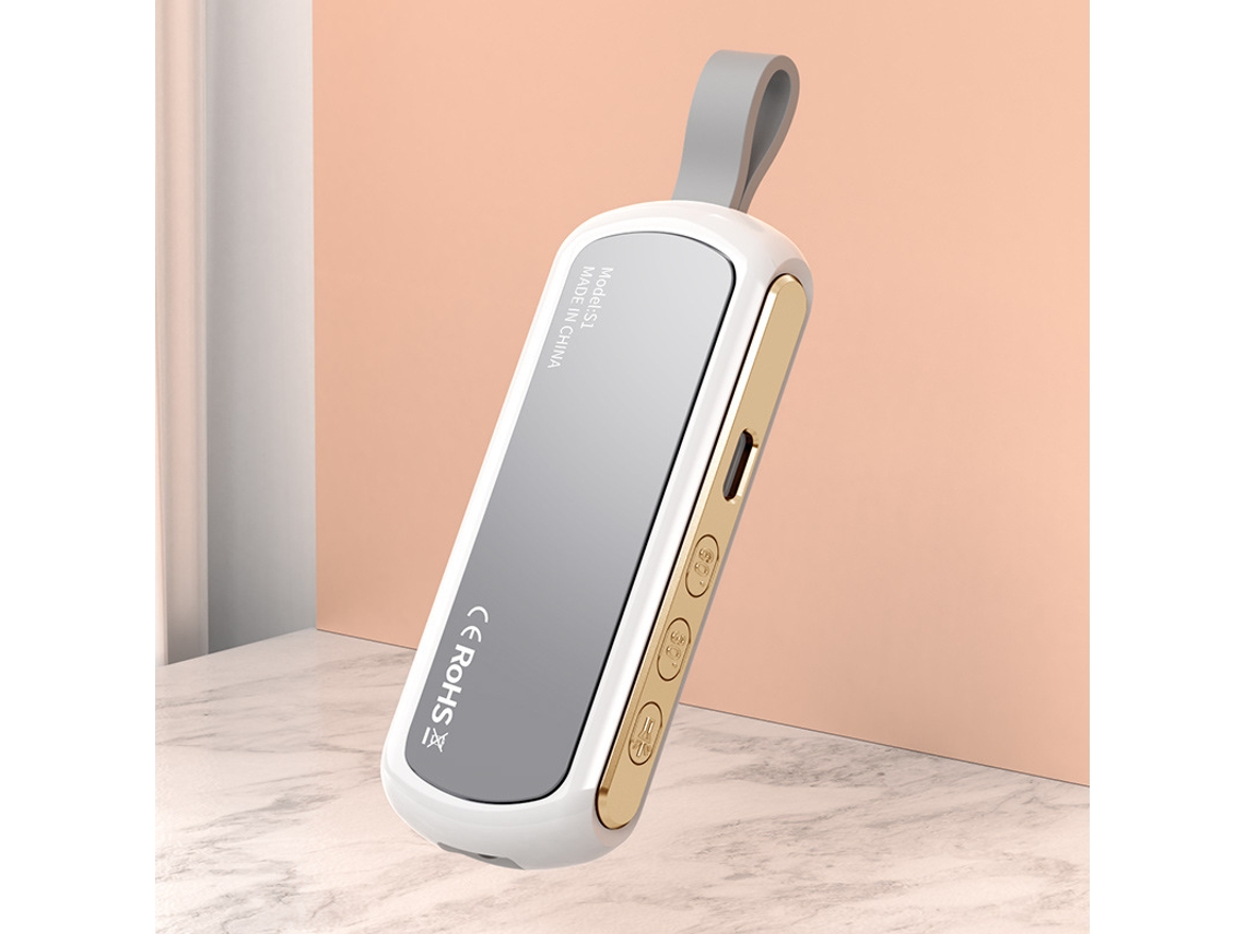 (platina) Alto-falante Bluetooth 5.2 De Condução Óssea Para Usar Embaixo Do Travesseiro Com Lanterna Para Auxiliar No Sono