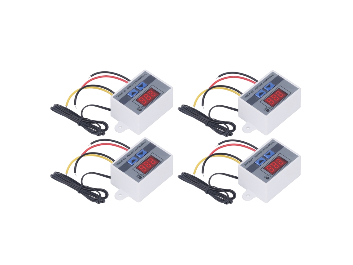 4pcs Controlador De Temperatura Digital Led Termostato De Aquecimento E Resfriamento Módulo Interruptor 12v 120w