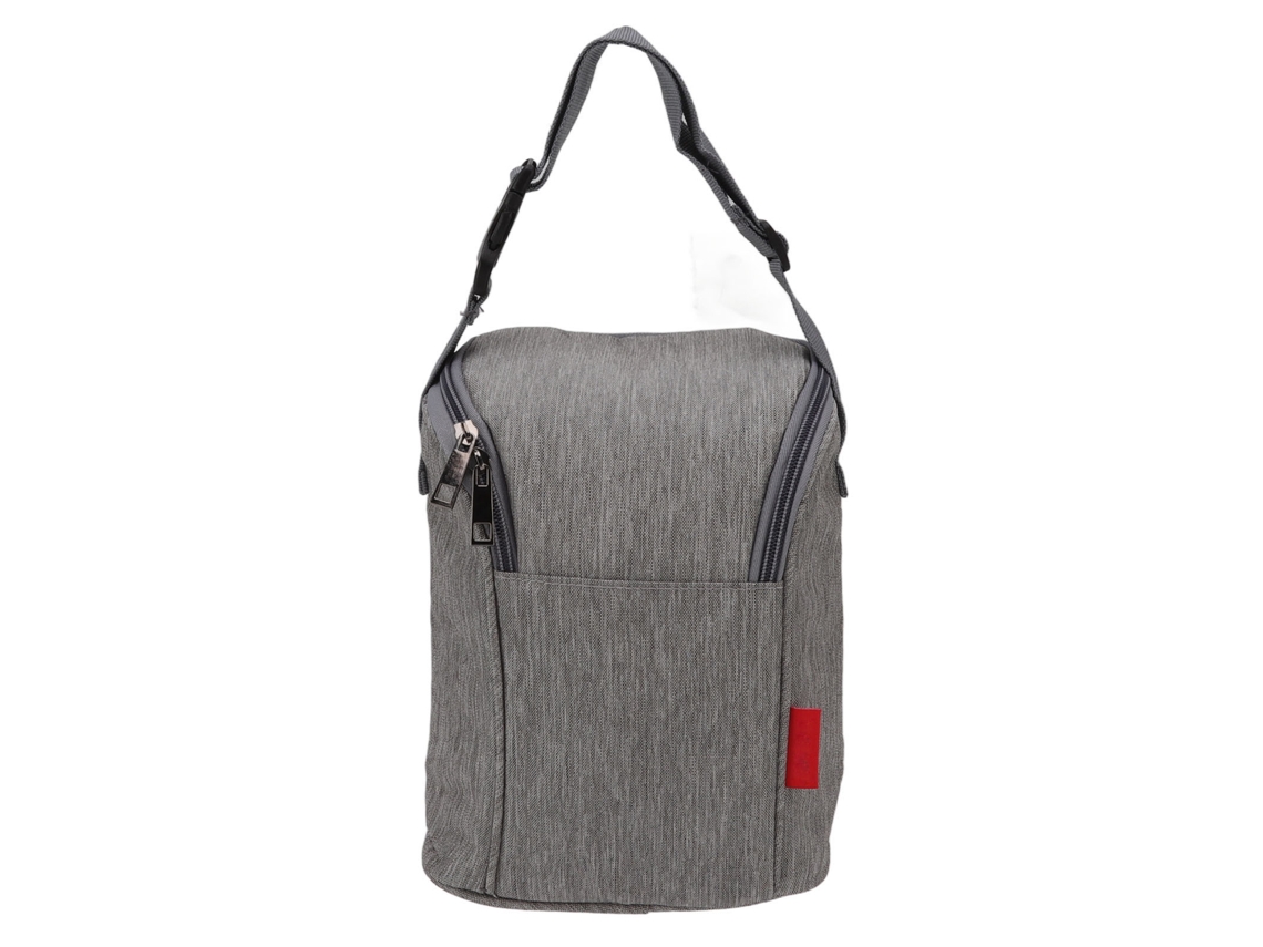 Mali bolsa Térmica para Mamadeira Nylon Impermeável Armazenamento Tote Pouch Cinza