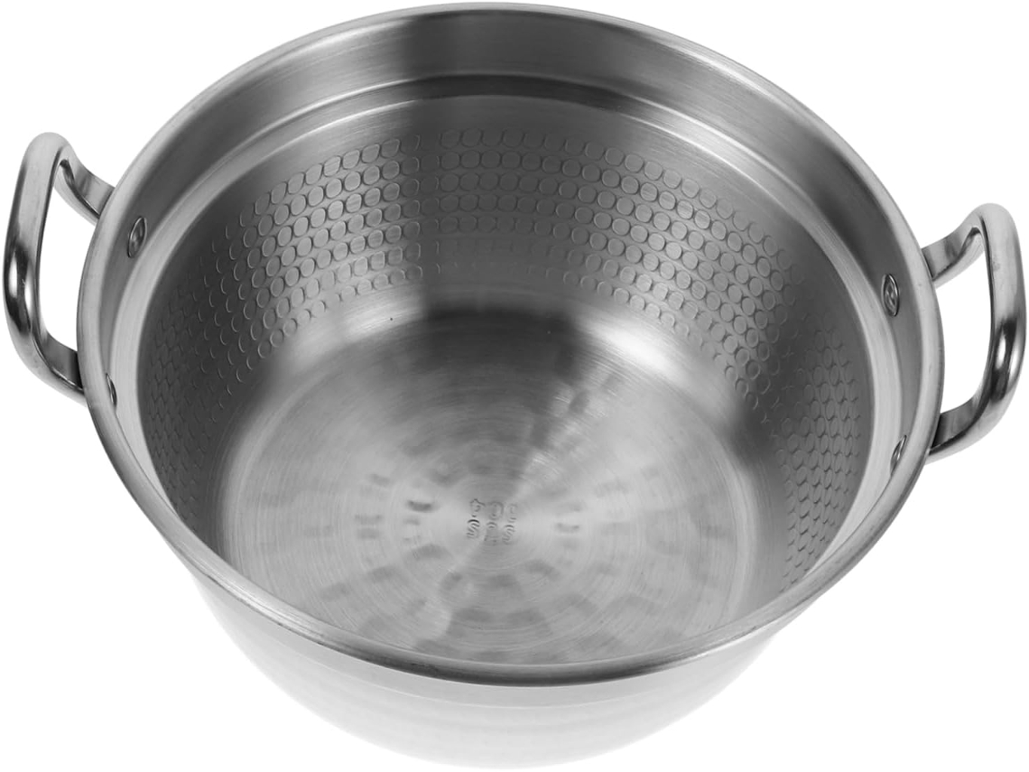 Panela De Aço Inoxidável Para Macarrão Coreano, Com Alça Dupla, Ideal Para Camping E Culinária Ao Ar Gokoco