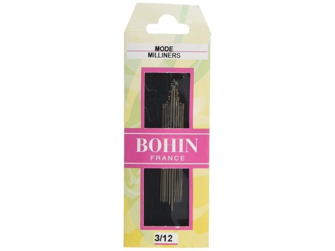 Chapelier Paille Aiguilles Nº 3/12, Prata Bh00669 Bohin