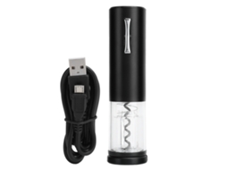 Laxiscreed Abridor De Vinho Elétrico Portátil, Recarregável Usb, Preto