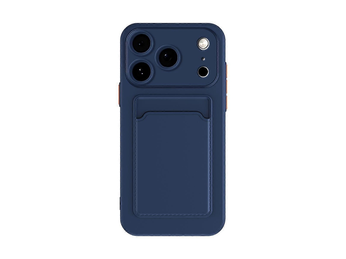 Capa De Celular Tpu Com Botão De Cor Contrastante E Sensação De Pele