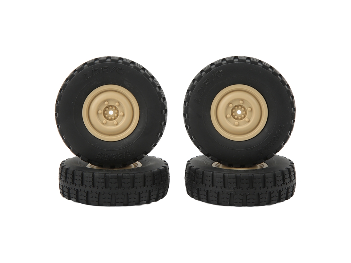 Mali 4pcs Pneus de Carro Rc de Alto Desempenho para Modelo Unimog P06 Pneus de Borracha Khaki