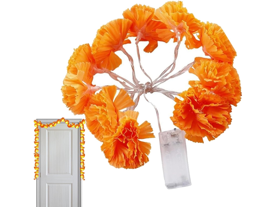 Flores Artificiais - De Calêndula Com Led Que Imitam A Realidade