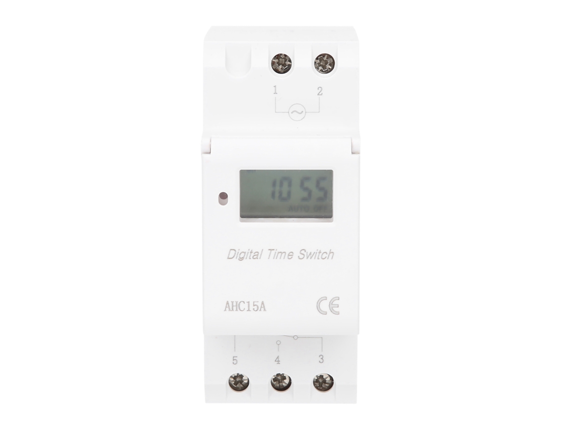 Temporizador Digital com Visor LCD, Programável Semanalmente AQUAFORGE