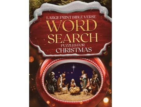 Livro Large Print Bible Verse Word Search Puzzles For Christmas Learn Scripture, Celebrate Advent, Fun Holiday Word Finds De Hl Kinney (inglês)