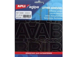 Alfabeto E Símbolos Adesivo 47 X 31 Mm Preto Apli Agipa