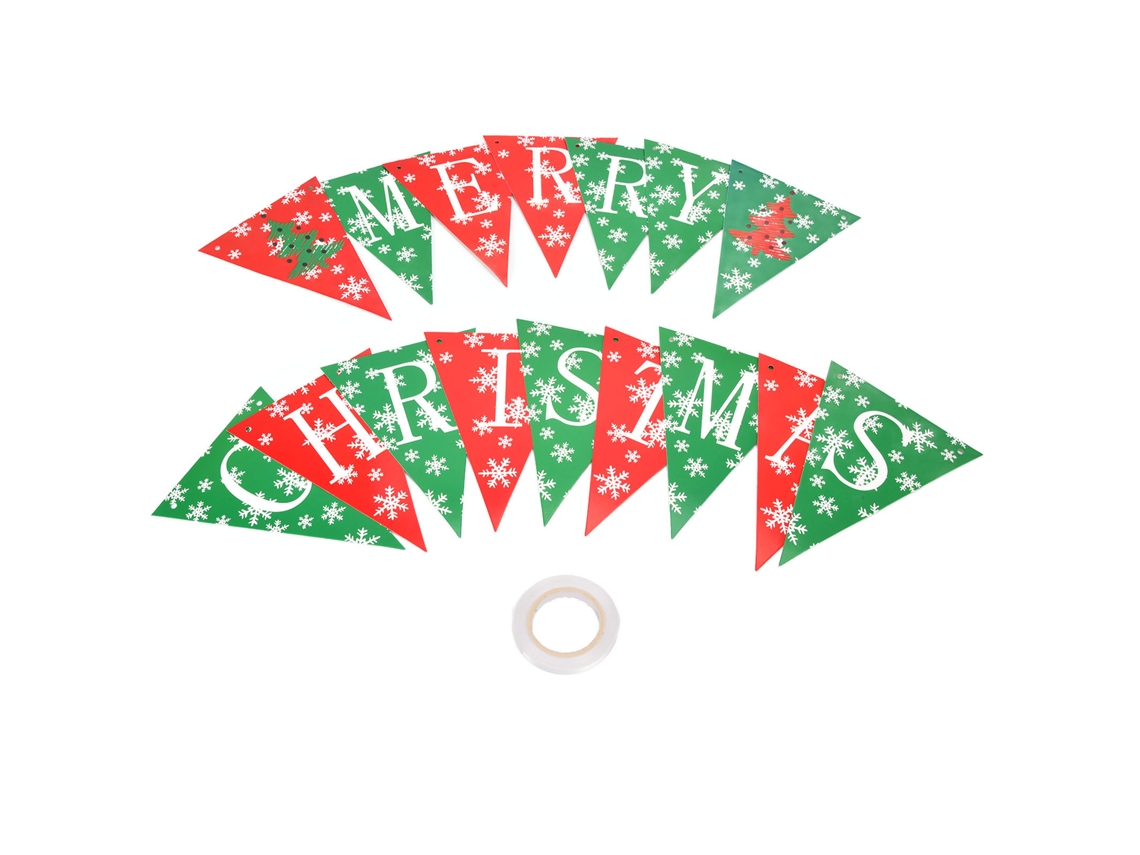 Bandeiras Triangulares Vermelho Verde Para Festas E Decorações