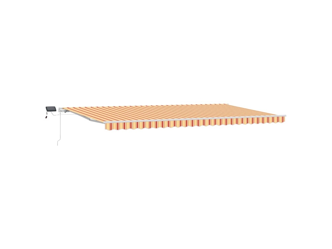 Toldo Retrátil MAISON EXCLUSIVE Amarelo e Laranja 600 × 300 cm
