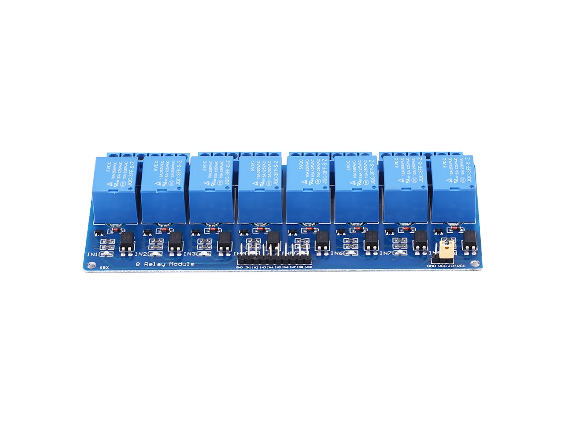 Módulo de Relé de 8 Canales 5v com Isolamento Óptico para Carga Ac250v/dc30v 10a