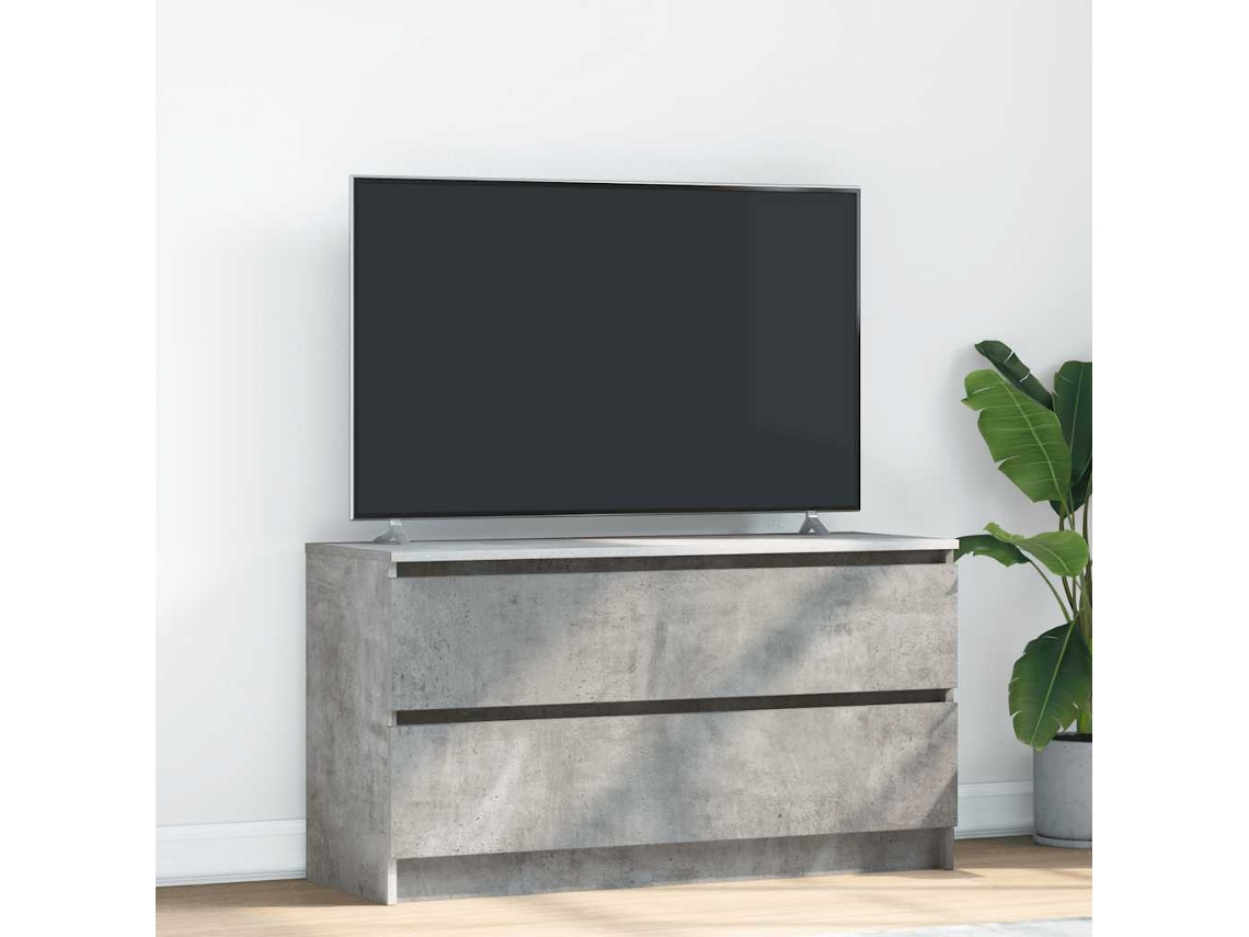 Vidaxl Móvel P/ Tv 100x35x54 Cm Madeira Processada Cinzento Cimento