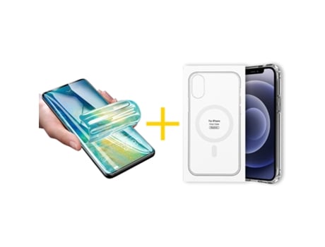 Conjunto De Película De Ecrã Magsafe Para Iphone 16 Pro Max Skyhe Hidrogel Transparente (1un)