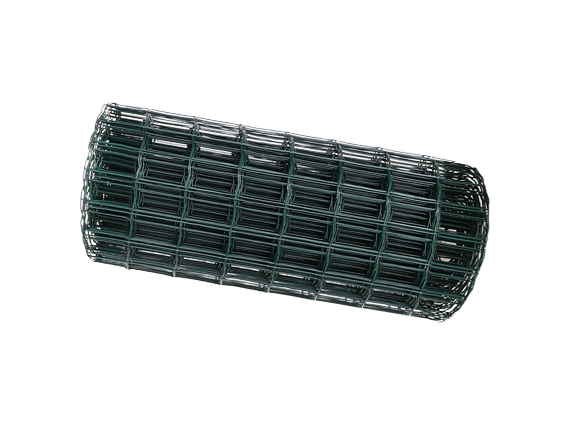 Conjunto 1 Cerca Euro Vidaxl Verde Ferro (0,4 X 10 M)