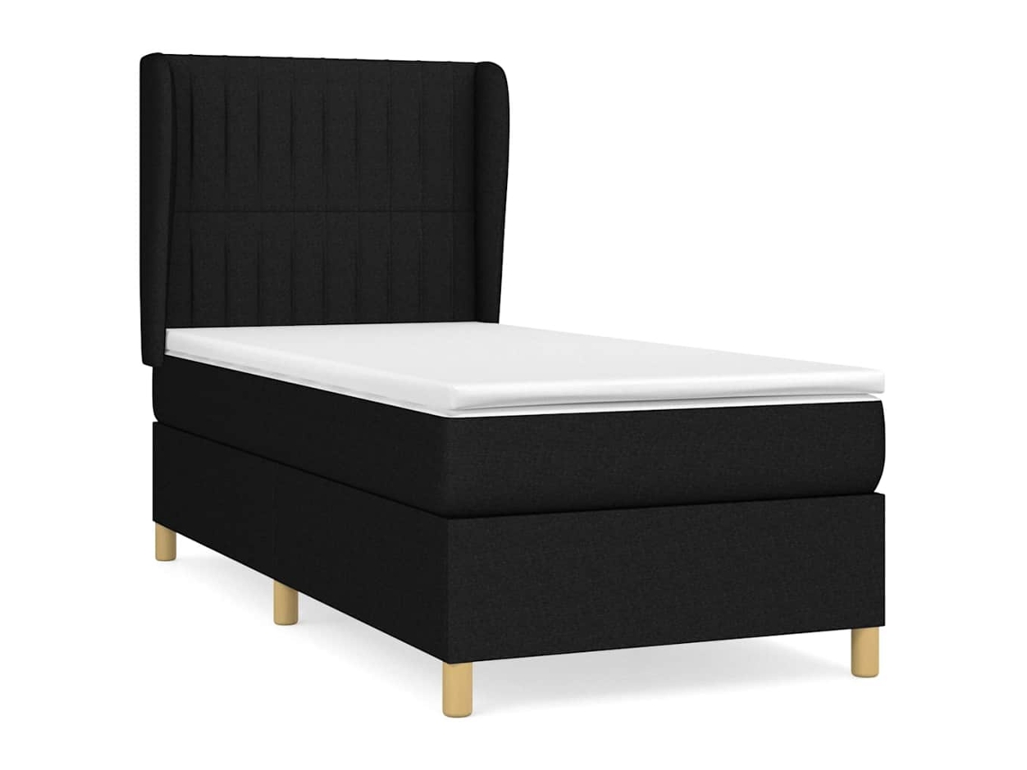 Box Spring Bed, Box Spring Beds Vidaxl Preto Tecido (90 X 200 Cm)