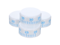 Conjunto de 4 Botões Giratórios para Controle Temperatura Refrigerador, Brancos, Termostato, CHABERLU